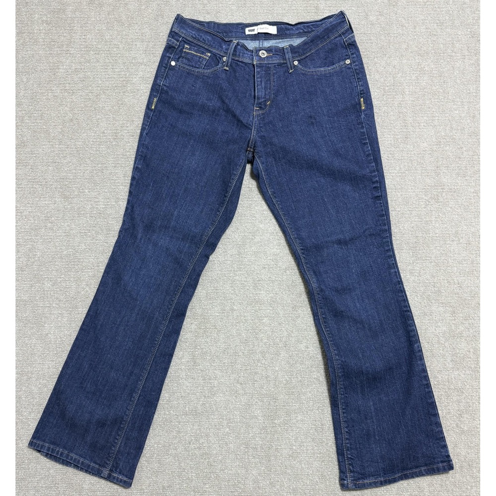 Levi's 515 Jeans Womens 6 Blue Bootcut Dark Wash Denim Stretch Mid Rise Classic